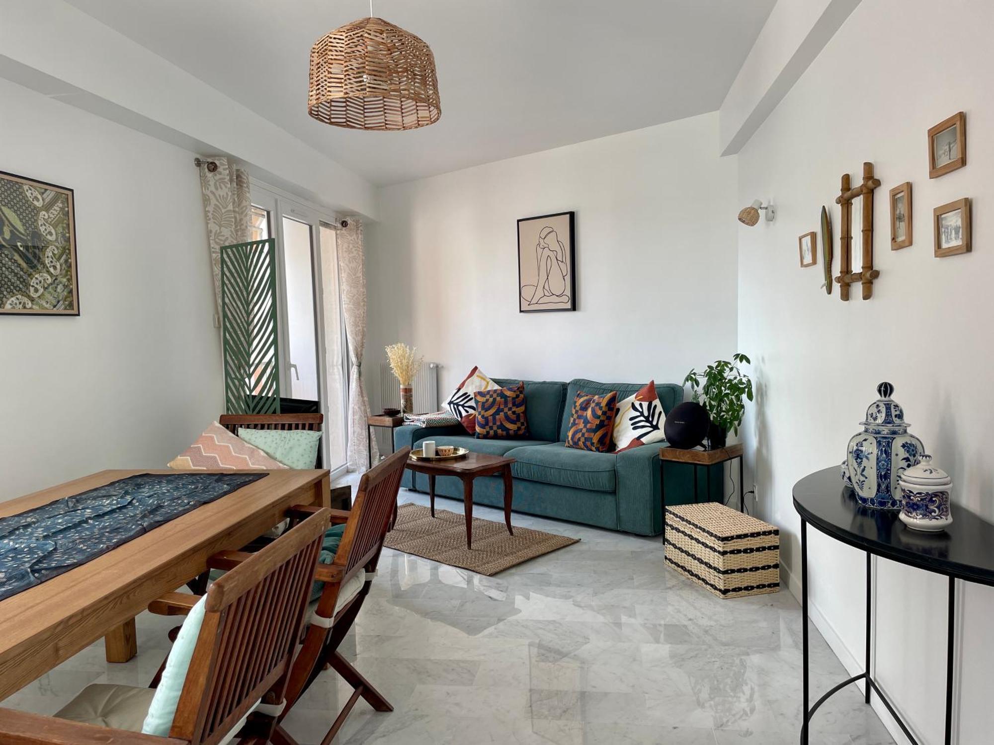 Bright Appartment With View Cagnes-sur-Mer Eksteriør bilde